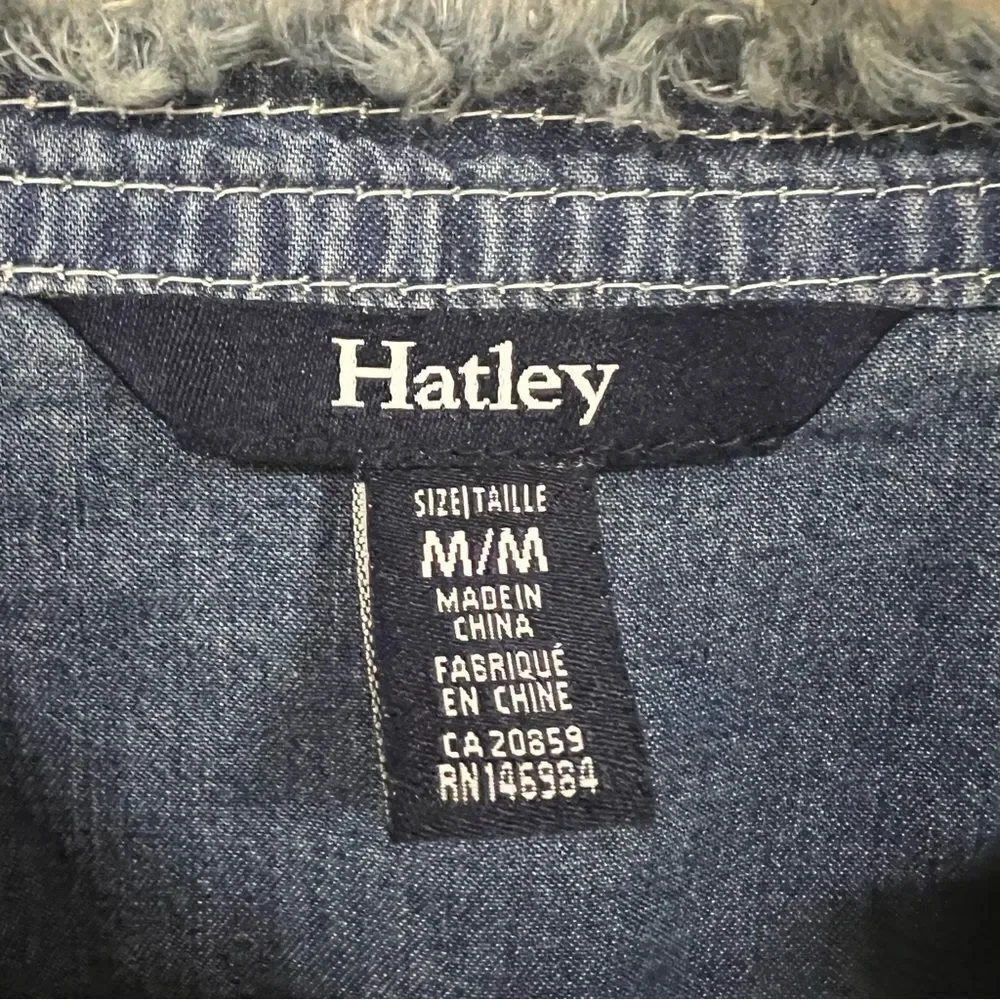 Hatley blue lightweight denim jean dress.  Size M - Picture 8 of 8